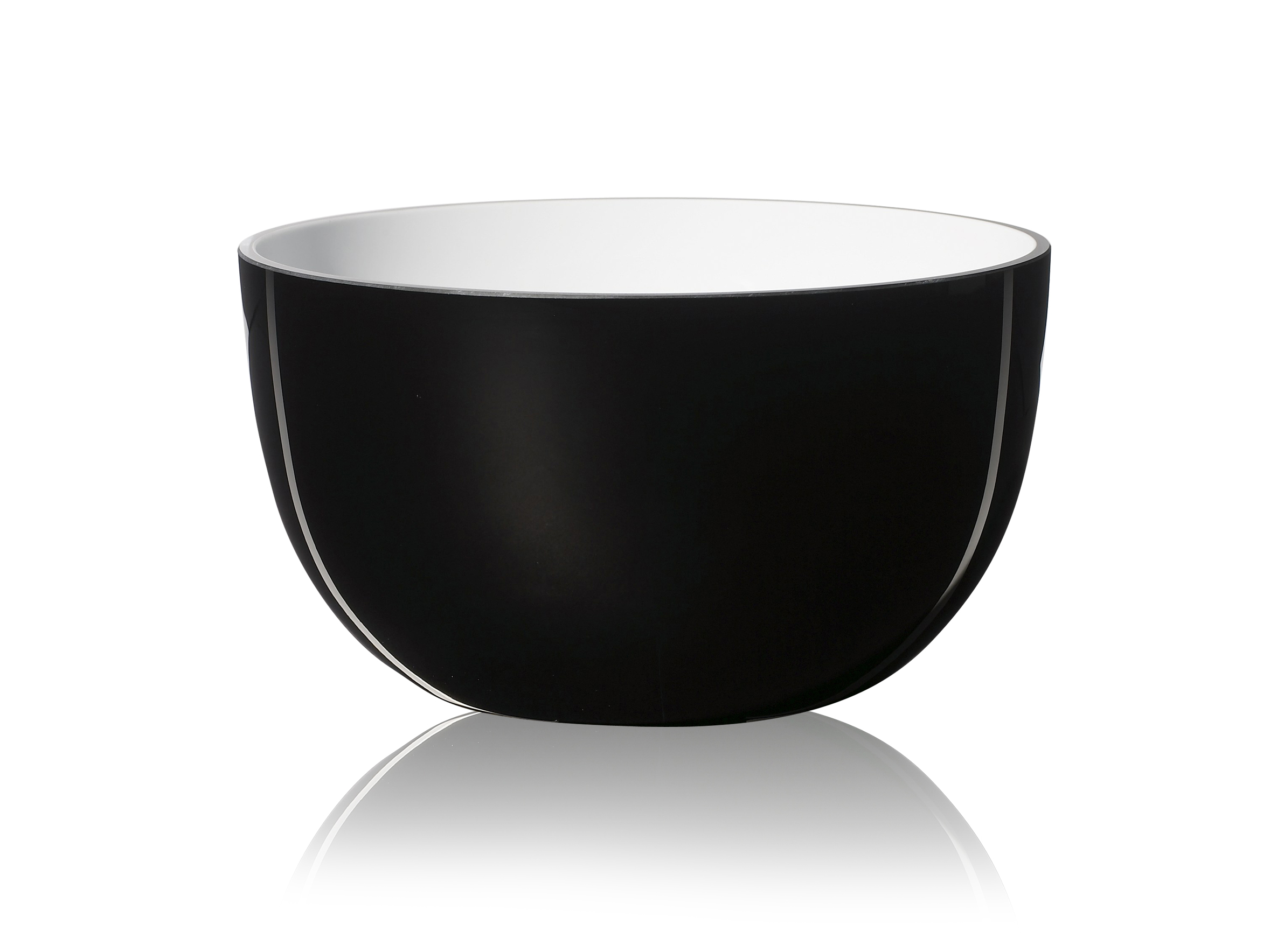 81306-PIET HEIN Bowl dia. 18 cm. Glass BLACK-OPAL